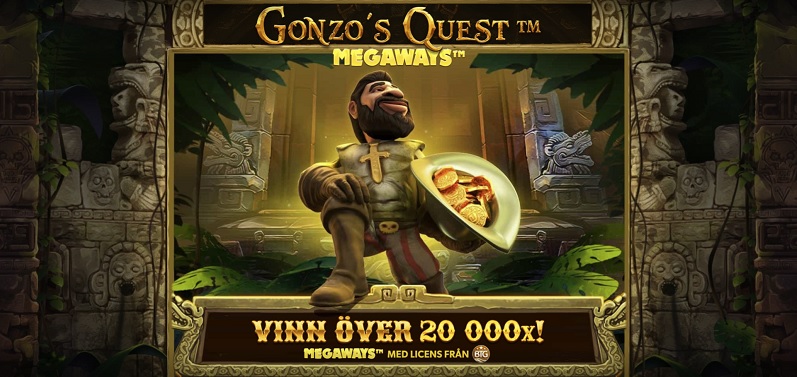 Gonzo's Quest Megaways med chans på 20.000 ggr insatsen