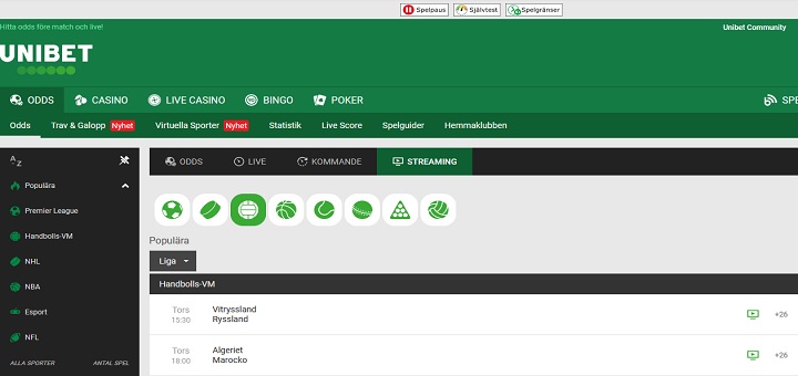 Live stream Handbolls VM 2021
