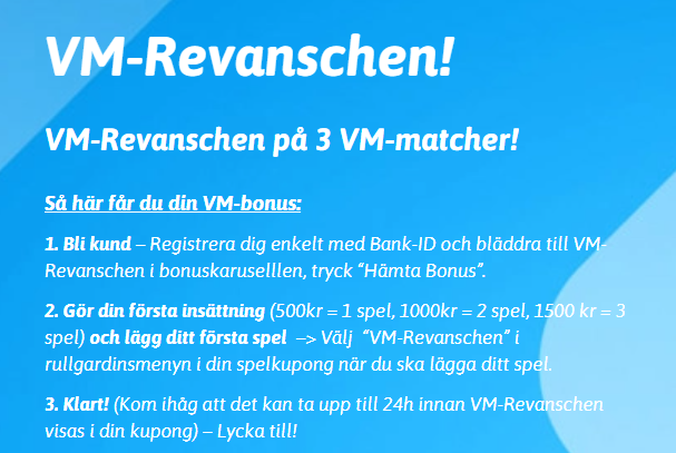 Förbättrade oddsbonusar på fotbolls VM 2022