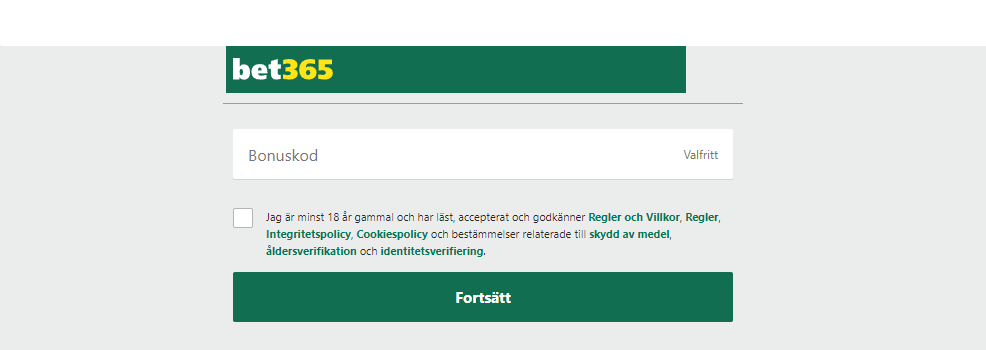 Bet365 bonuskod och oddsbonus