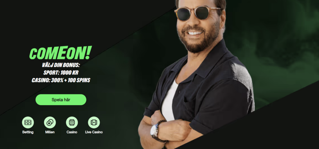 Comeon bonusar - Sport 1000 kr | Casino 750 kr