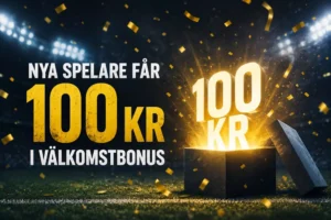 Svenska Spel med 100 kr till nya spelare