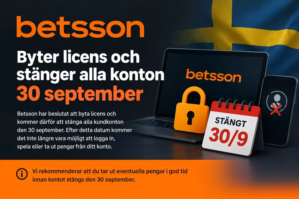 Betsson byter licens