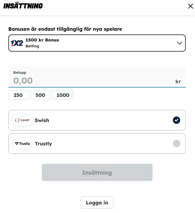 Registrera ditt spelkonto så här hos 1X2.se