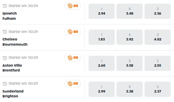 Skärmdump av Lyllos Premier League-odds 10 oktober 2026 – underlag för återbetalningsmätningen