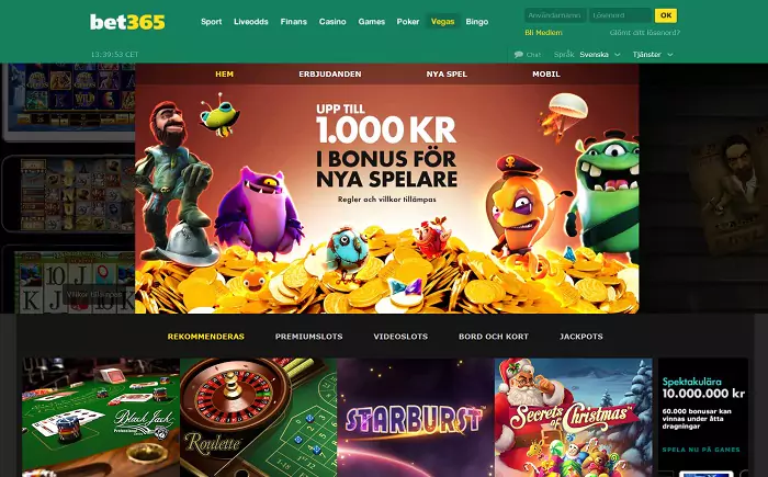 Bet365 casinobonus