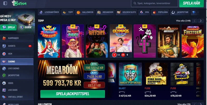 Betinia casino