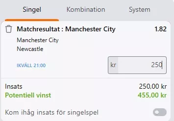 Lägg spel med din bonus hos Betsson