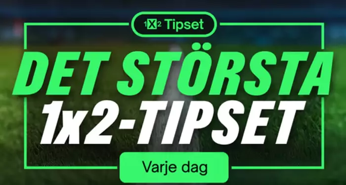 Comeon 1X2 Tipset, tippa 13 matcher precis som Stryktipset hos spelbolaget Comoen.