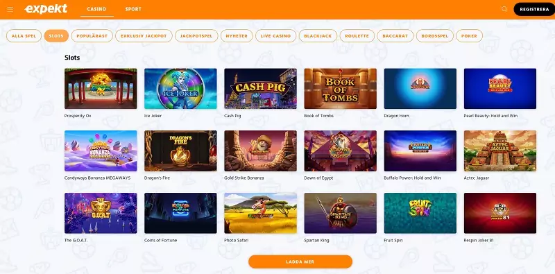 Expekt casino bonus