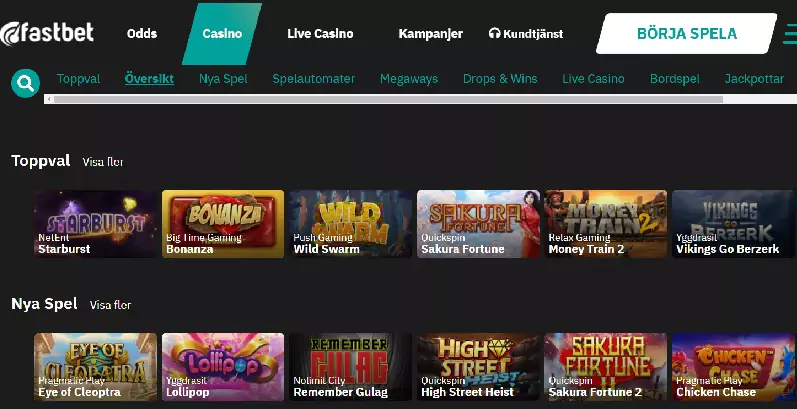 Fastbet Casino Recension