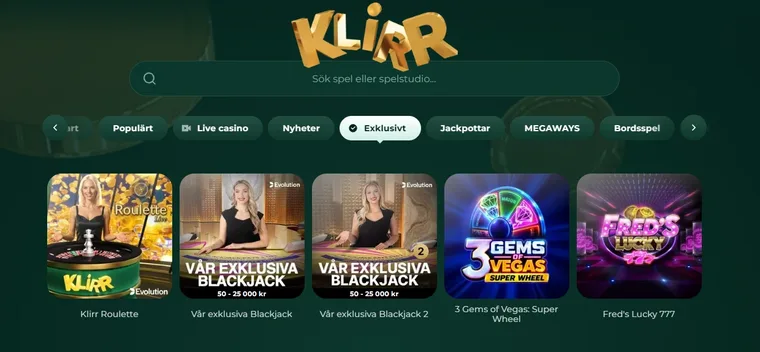 Insättning hos Klirr