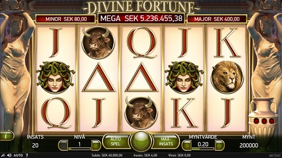 Ny NetEnt spelautomat med jackpott - Divine Fortune