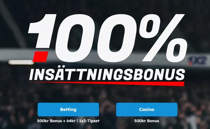 Så väljer du	bettingbonusen hos 1X2