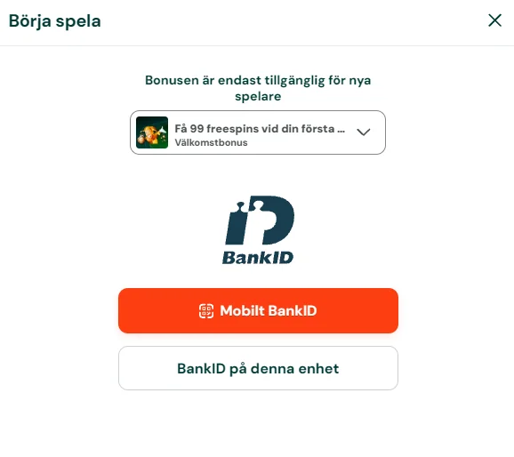 Registrera ett konto hos Paf
