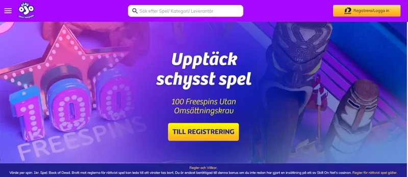 PlayOJO välkomstbonus