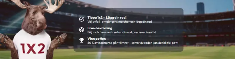 StugTipset delar ut 80% av insatserna som spelvinster.