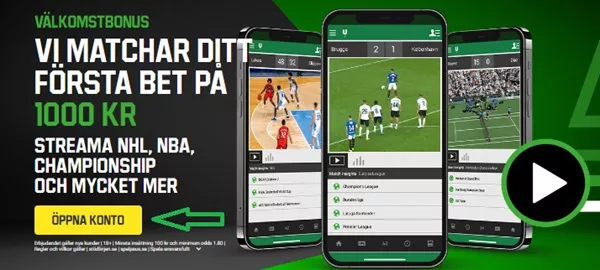 Skapa spelkonto hos Unibet
