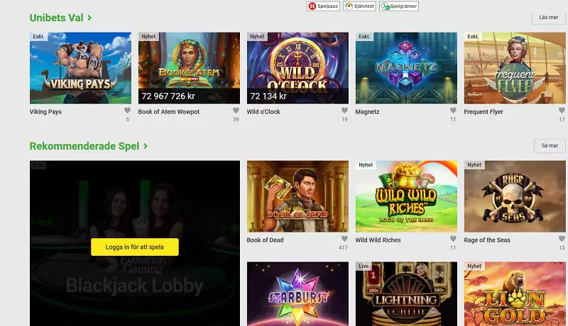 Unibet casino bonus