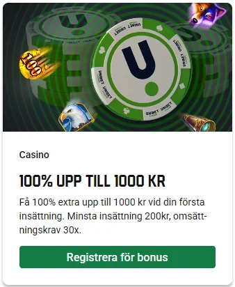 Registrera ett konto hos Unibet