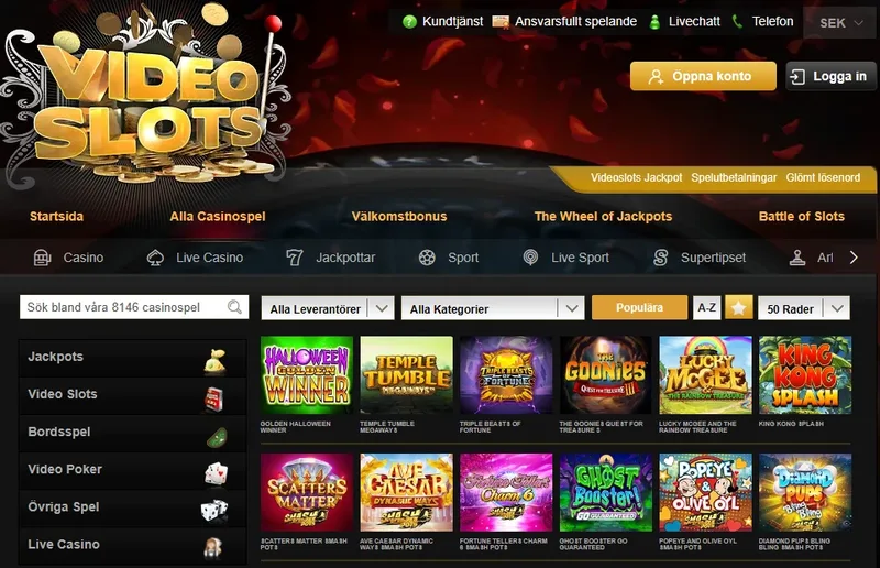 Videoslots casino